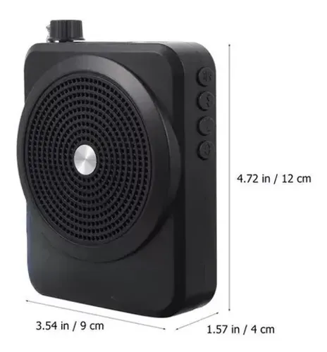 alto falante preto com microfone crs-1332 caerus preto