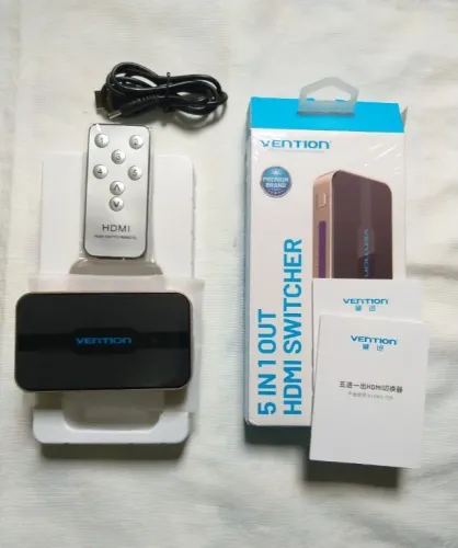 Switch Vídeo Vention HDMI, 5 em 1, 4K