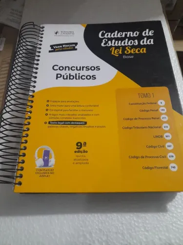 Caderno de Estudos da Lei Seca 9ª Edição
