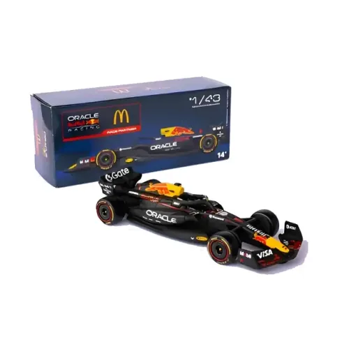 Miniatura F1 Redbull 1/43 2025 Max Verstappen Mc Lacrado - Preto / Azul