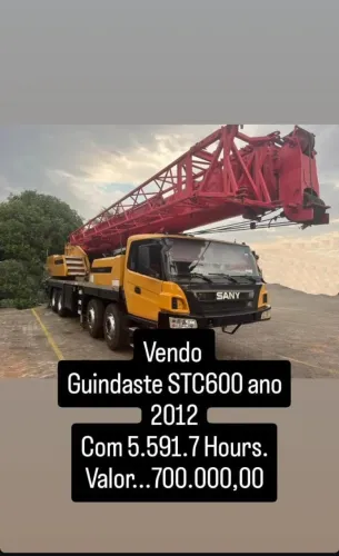 Guindaste sany stc 600 ano 2012