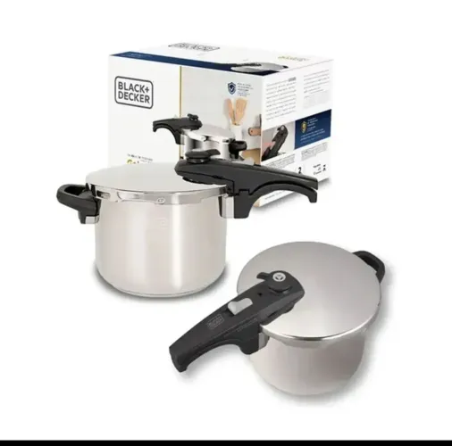 Panela de Pressão 6L Black Decker 7 Travas Inox