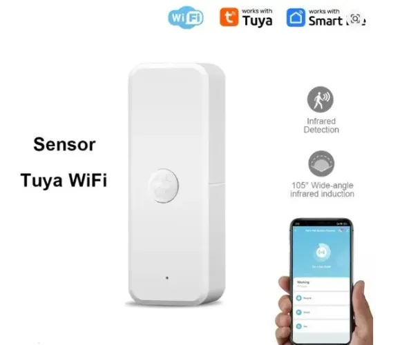 Sensor De Presença Movimento Inteligente Wifi Tuya Alexa Google