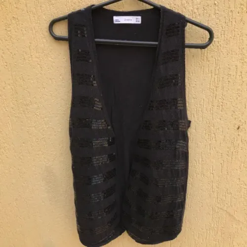 Coletinho Preto Da Zara Em Tricot (Usado)
