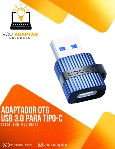 Adaptador Hub OTG USB 3.0 para USB Tipo C - Toocki