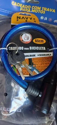 Cadeado para bicicleta com trava 65cm