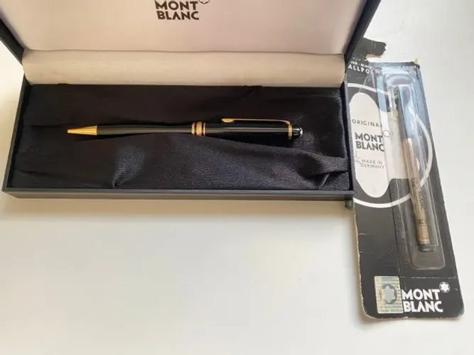 Caneta Montblanc original Meisterstuck Classic Gold