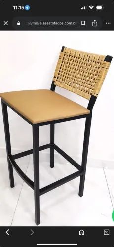 2 Banquetas Madri base preta