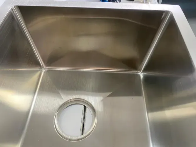 Cuba Dupla Quadrada Inox304 cozinha Pia Gourmet 80x40(com pequenas falhas)