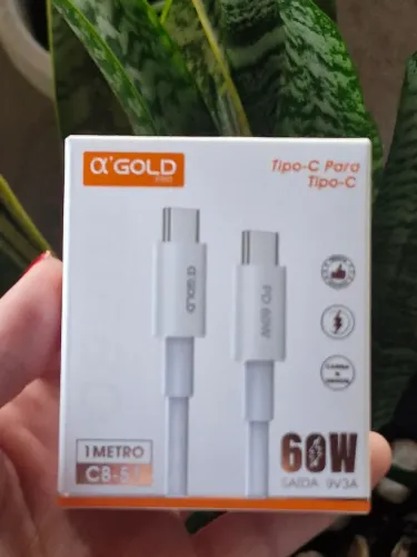 Cabo Tipo-c Para Tipo-c 15 Pro Cb79 A'gold Branco