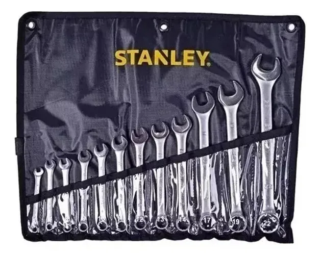 JOGO DE CHAVES COMBINADA STANLEY C/12PCS 6A22MM 