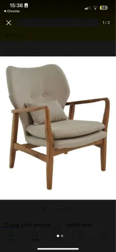 Poltrona Cibelle linho fendi Rivatti