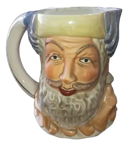 Caneca De Chopp Papai Noel Grande Porcelana 1,8 Litros # Av Fantasia Papai Noel (Usado)