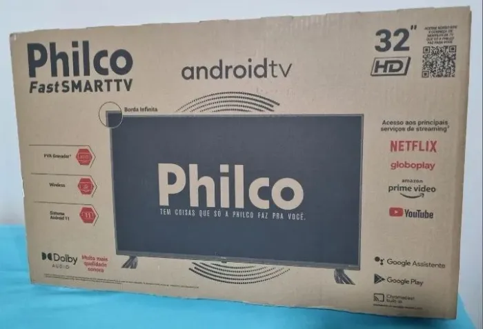 Smart TV Philco Fast Smart Roku 32 Polegadas Top de linha Nova