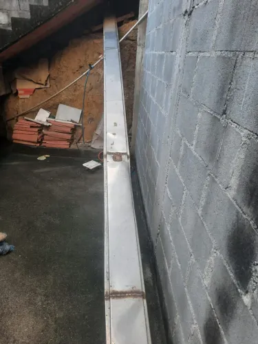 Calha de Aço Inox para Área Externa