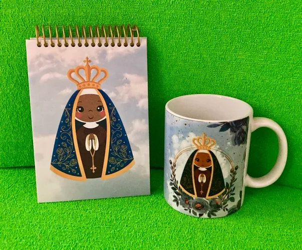 Kit Bloco de notas e Caneca QUALQUER TEMA
