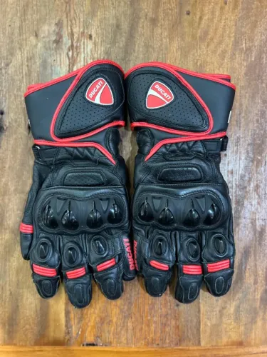 Luva Alpinestars Esportiva Couro Ducati Evo C1