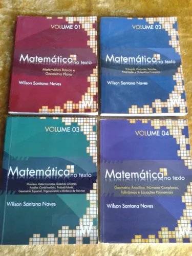 COLEÇÃO MATEMÁTICA NO TEXTO  ( VOLUMES  1 2 3 4 )