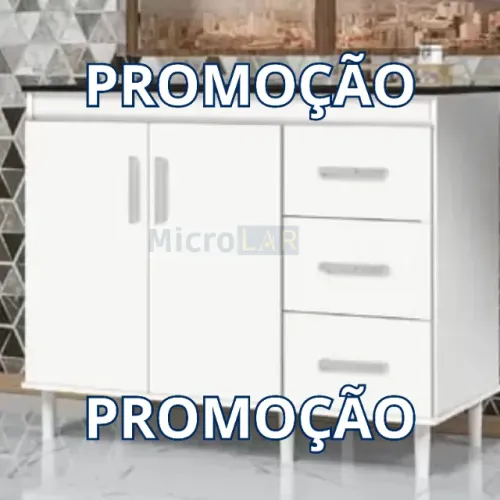 Balcão para Cozinha com Gaveta Lisper - Entrega e Monta