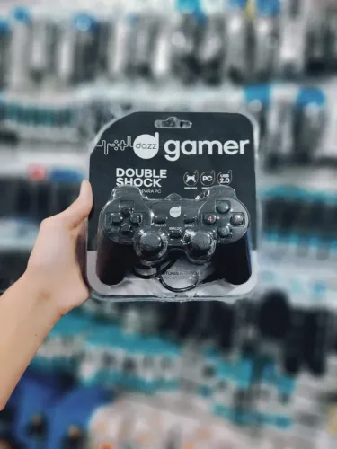 Controle Gamer Dazz Double Shock USB para PC