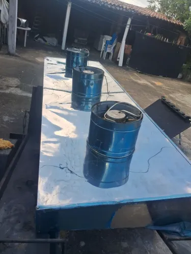 Exaustor triplo em aço inox