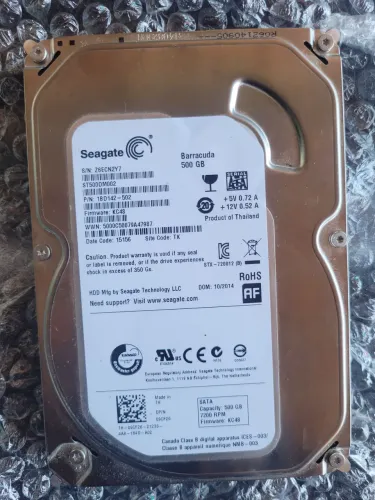 Vendo HD pc 500GB funcionando perfeitamente, precisa instalar sistema 100% saudável 