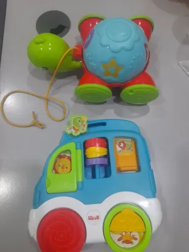 Tartaruga e Carro Fischer Price