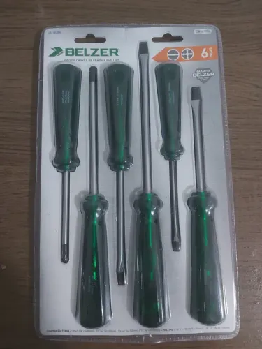 Conjunto de 6 chaves fendas e Philips Belzer nova.