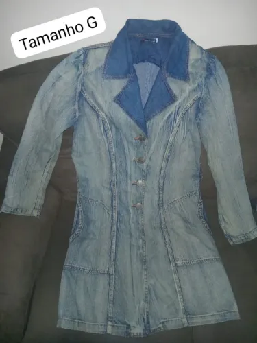 Sobretudo jeans ótimo estado