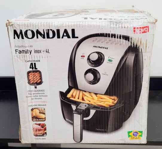 Fritadeira Mondial Family Inox 4L