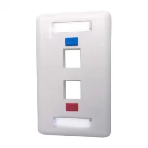 Espelho 4x2 Com 02 Portas RJ45 Branco