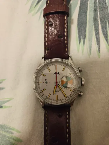 Relógio Jaz YachtGraph edição especial merkur  máquina st1901 seagull 1963 Vênus 175