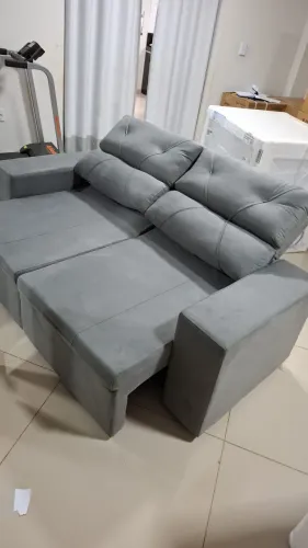 Sofá retrátil 3 lugares novo .