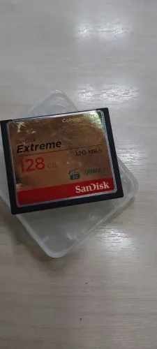 Cartão Memória 128gb Compact Flash Sandisk Cf Extreme 120mbs