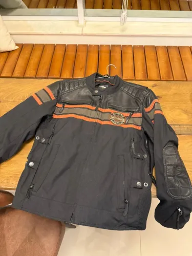 jaqueta de couro original harley davidson
