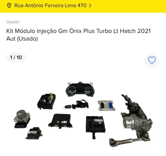 Kit Módulo Gm Ônix Plus Turbo LT HATCH AUTOMÁTICO 2021