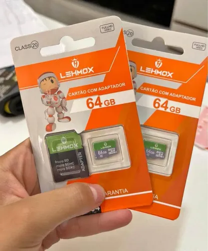 Cartão de memória 64 GB com adaptador