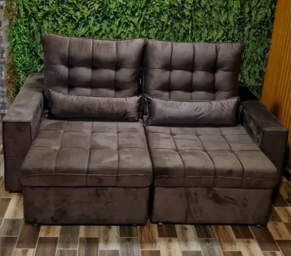 Sofá retrátil reclinável 2,20 cm promoção 