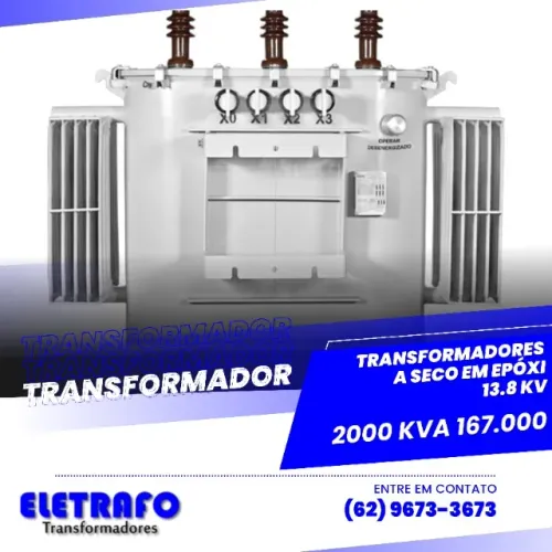 Transformador a Seco em Epóxi 13,8 kV - 2000 kVA | Potência e Sustentabilidade