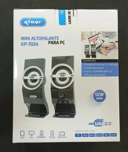 Caixa de som para PC - 12W RMS