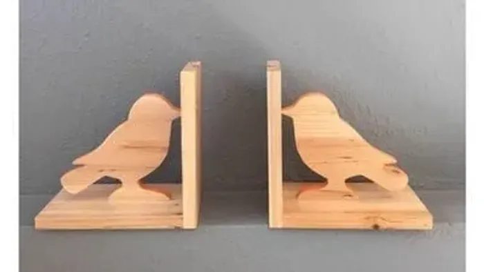 Aparadores de Livros em MDF - Pássaros Decorativos