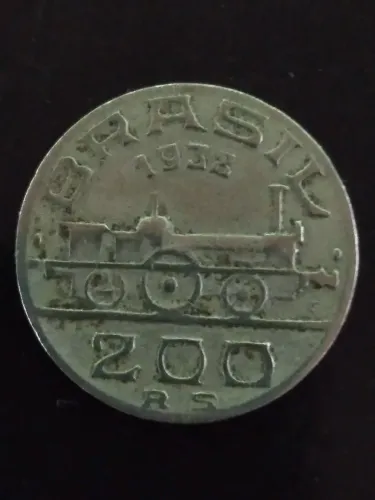Moeda Brasileira de 200 RÉIS de 1938