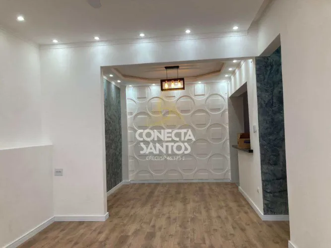 Apartamento com 2 quartos, Centro, São Vicente - R$ 390 mil, Cod: 1196
