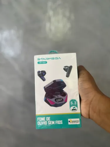 Fone de ouvido Bluetooth gamer com Led