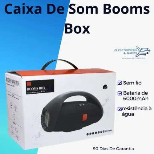 Caixa De Som Booms Box - loja física - entrega rápida