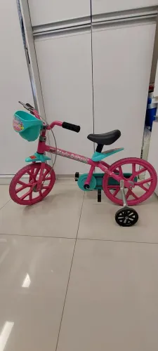 Bicicleta infantil aro 14 ROSA (marca BANDEIRANTES)