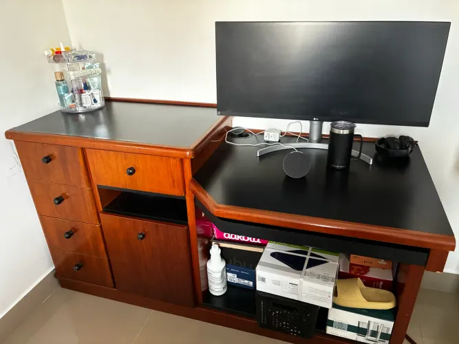 Escrivaninha em Madeira Maciça 1,71m - Home Office