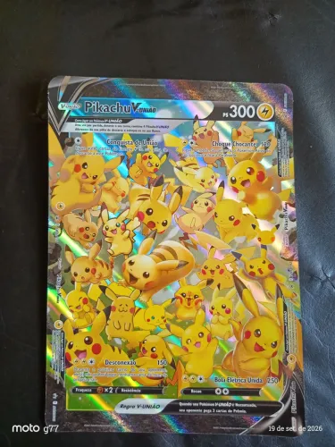 Carta Pokémon Jumbo Pikachu V-União Celebrations Swsh139 Promo Original