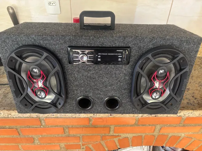 Caixa Amplificada Bluetooth Ativa 6x9 Bravox