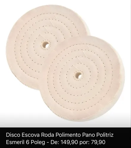 Disco escova roda polimento pano politriz esmeril